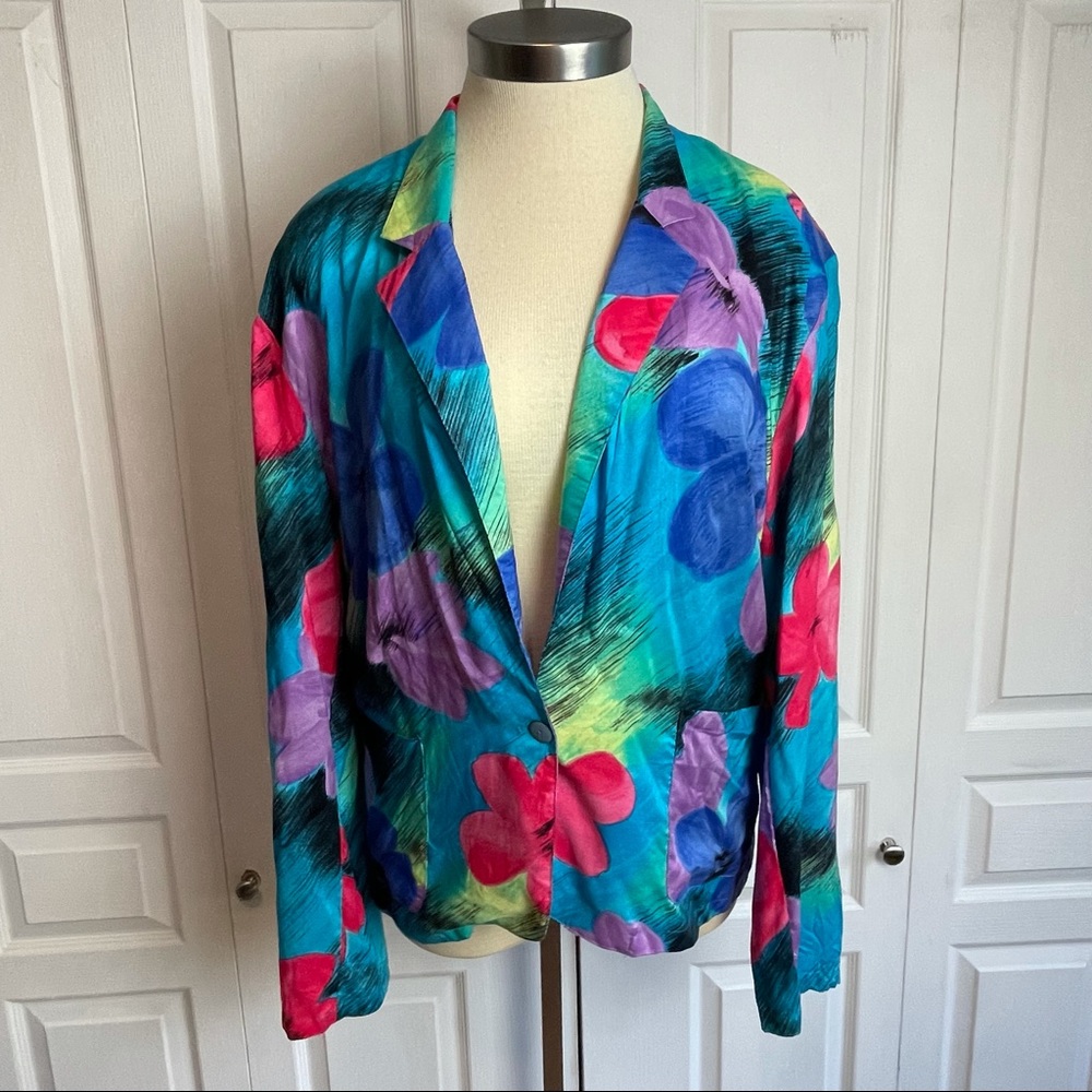 Retro Floral Lightweight Jacket